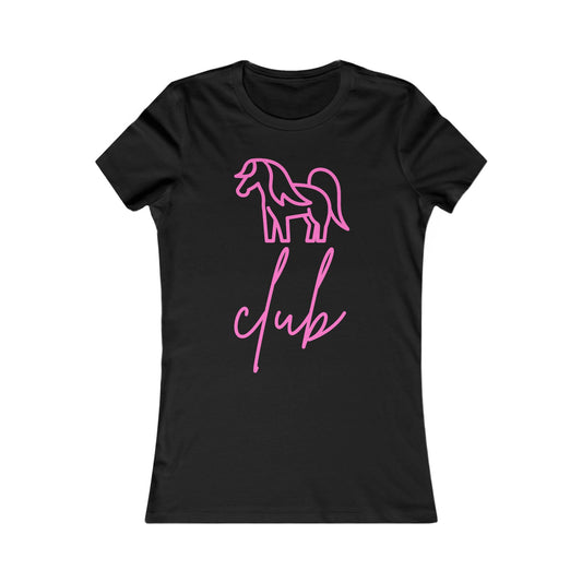 Women's Pony Club Pink Design Softstyle T-Shirt