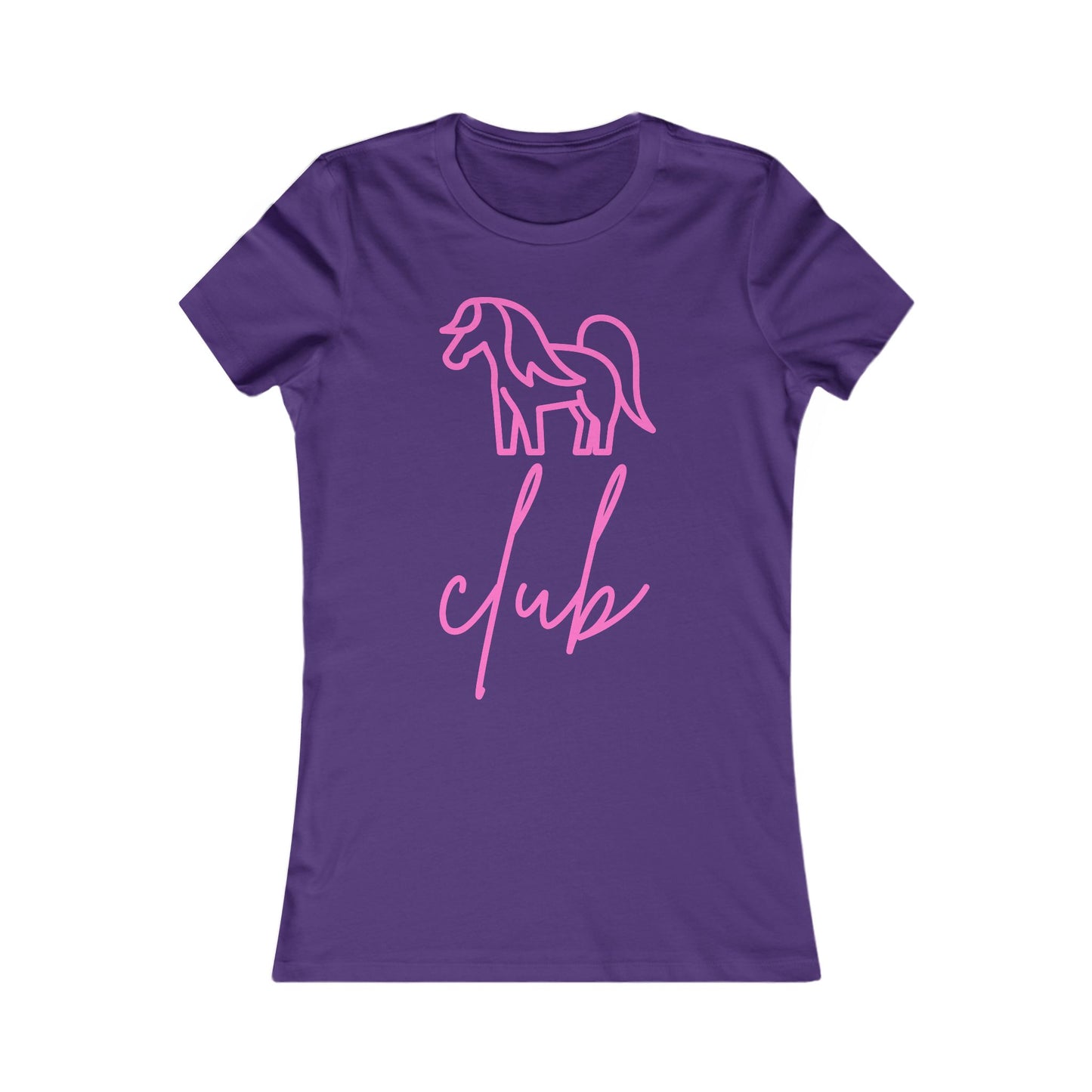 Women's Pony Club Pink Design Softstyle T-Shirt