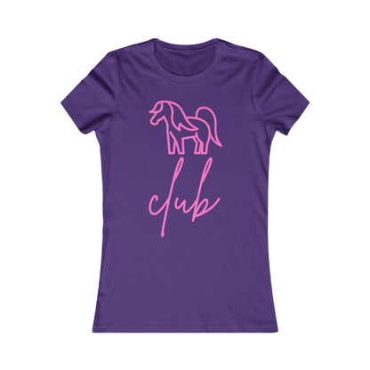 Women's Pony Club Pink Design Softstyle T-Shirt