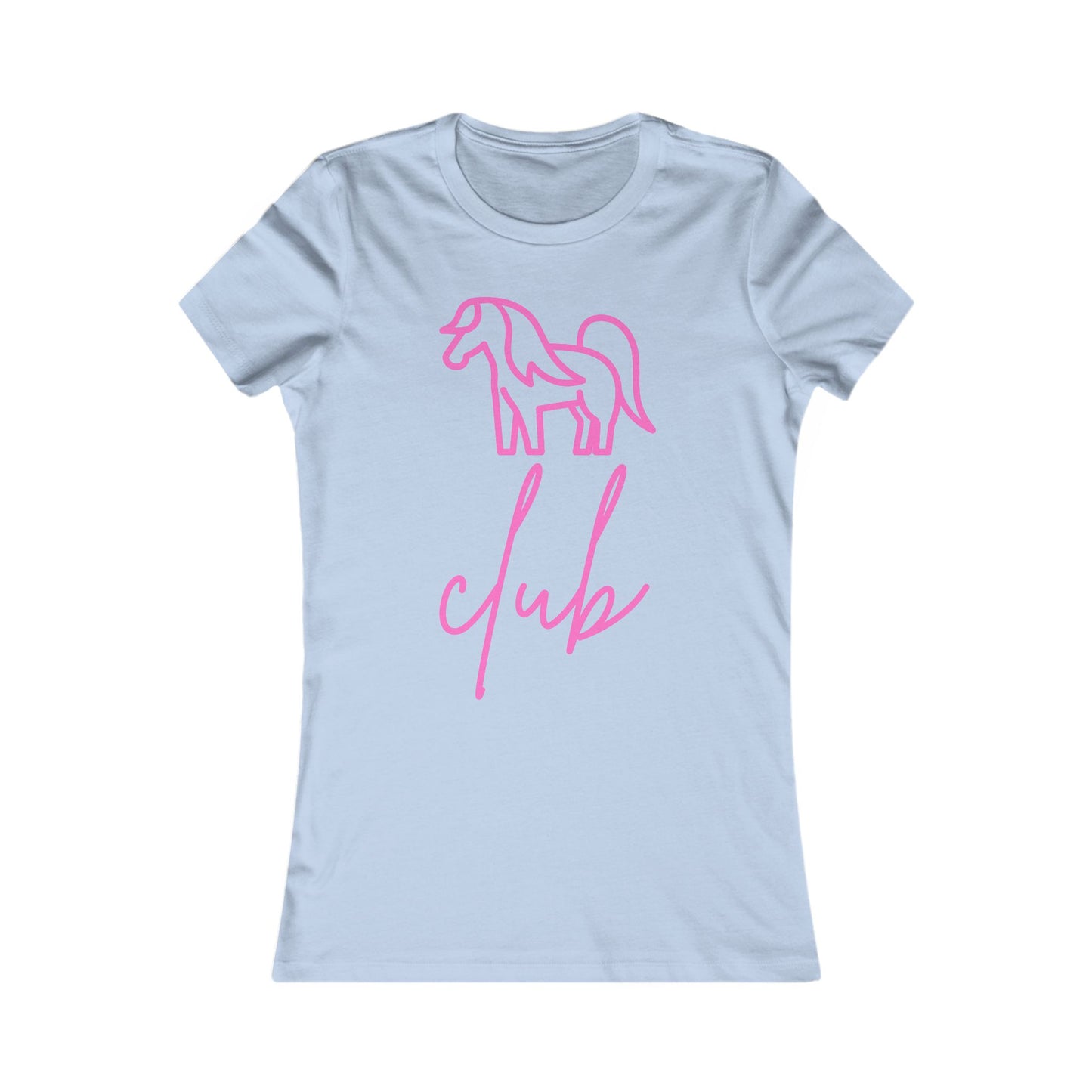 Women's Pony Club Pink Design Softstyle T-Shirt