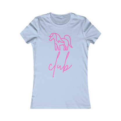 Women's Pony Club Pink Design Softstyle T-Shirt
