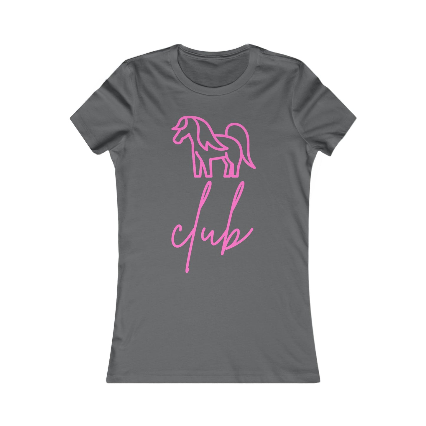 Women's Pony Club Pink Design Softstyle T-Shirt