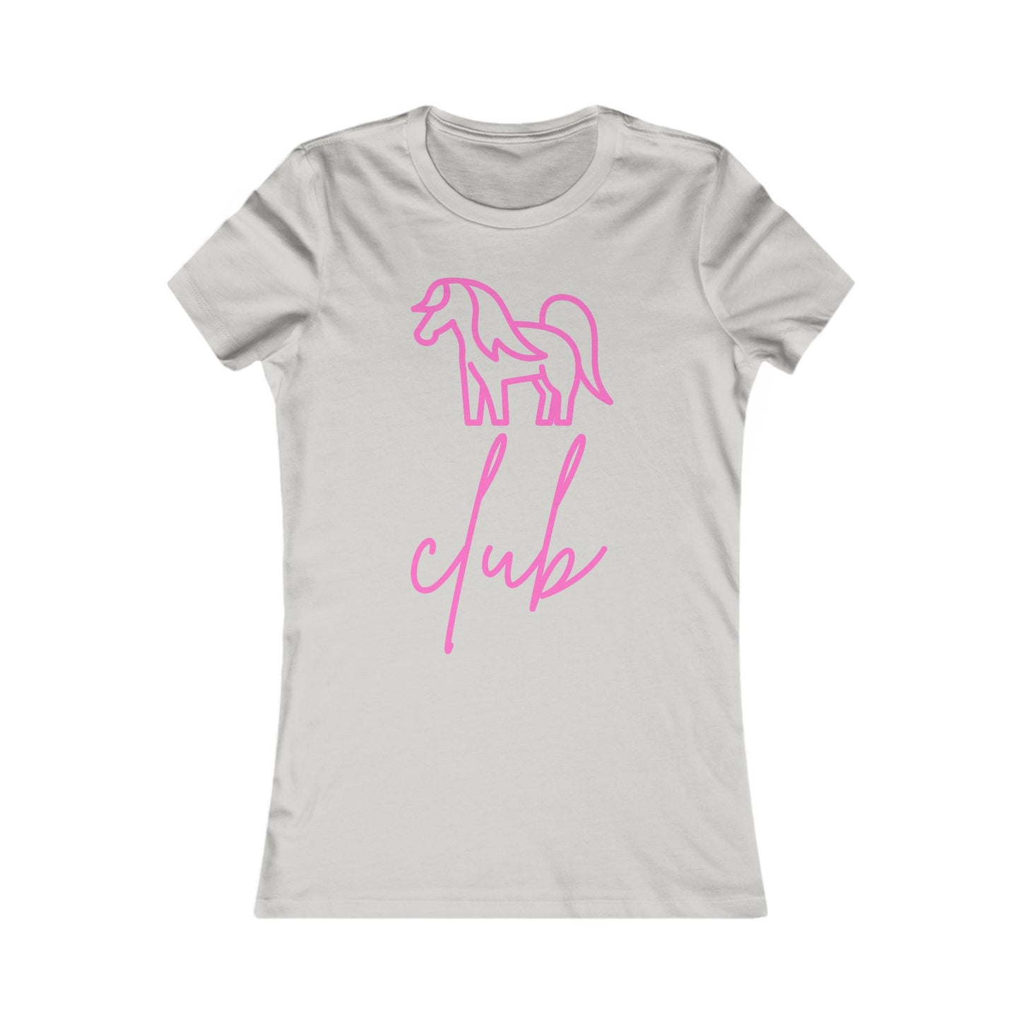 Women's Pony Club Pink Design Softstyle T-Shirt