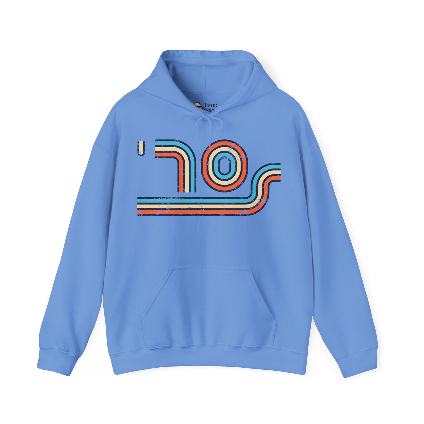 70s Distressed Retro Vibes Unisex Hoodie