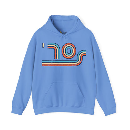 70s Distressed Retro Vibes Unisex Hoodie
