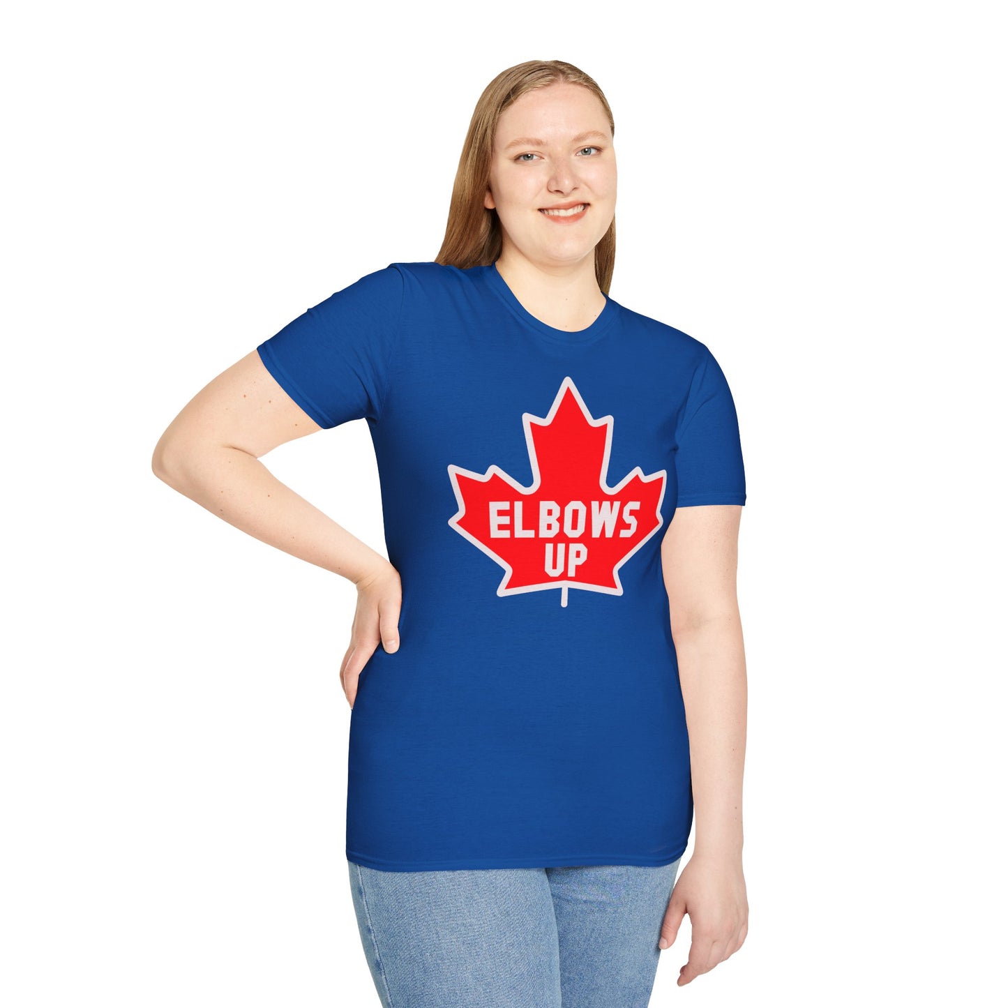 Elbows Up Maple Leaf T-Shirt