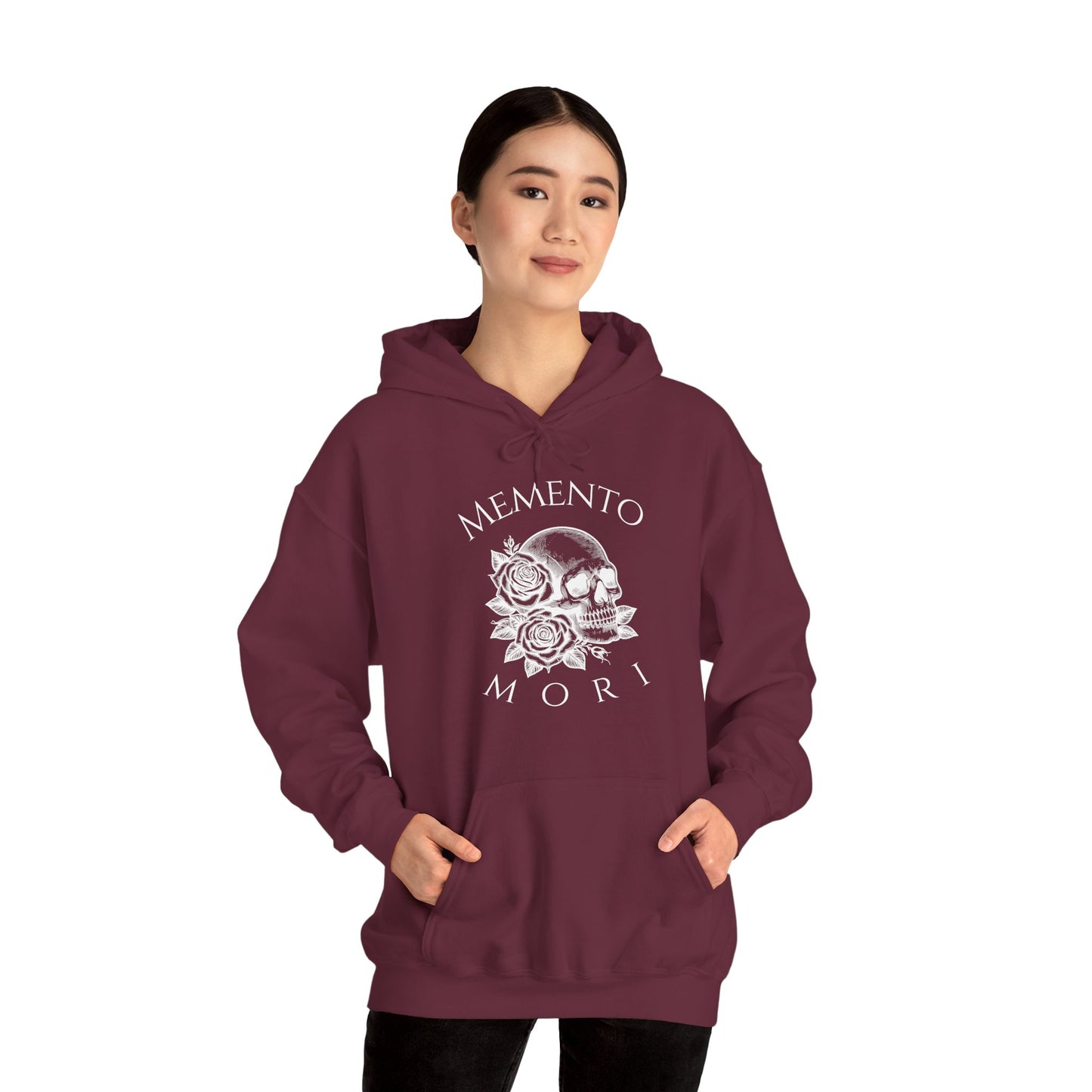 Memento Mori (Remember Death) Skull Rose Hoodie