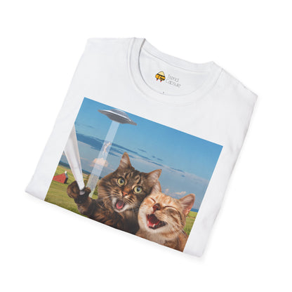 Cat UFO Selfie T-Shirt