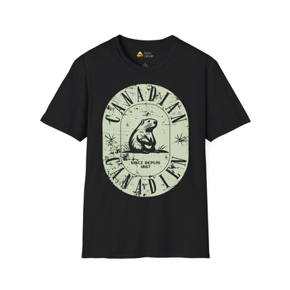 Vintage Canadian Beaver Softstyle T-Shirt
