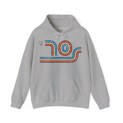 70s Distressed Retro Vibes Unisex Hoodie