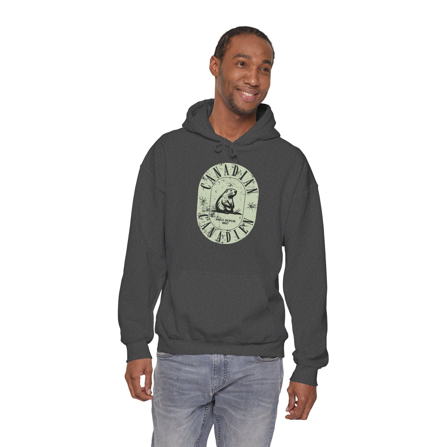 Vintage Canadian Beaver Heritage Hoodie