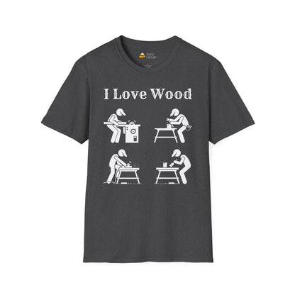 I Love Wood for Craftsmen Softstyle T-Shirt