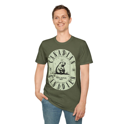 Vintage Canadian Beaver Softstyle T-Shirt