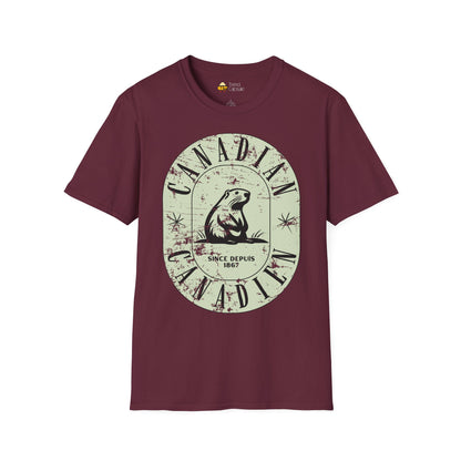 Vintage Canadian Beaver Softstyle T-Shirt