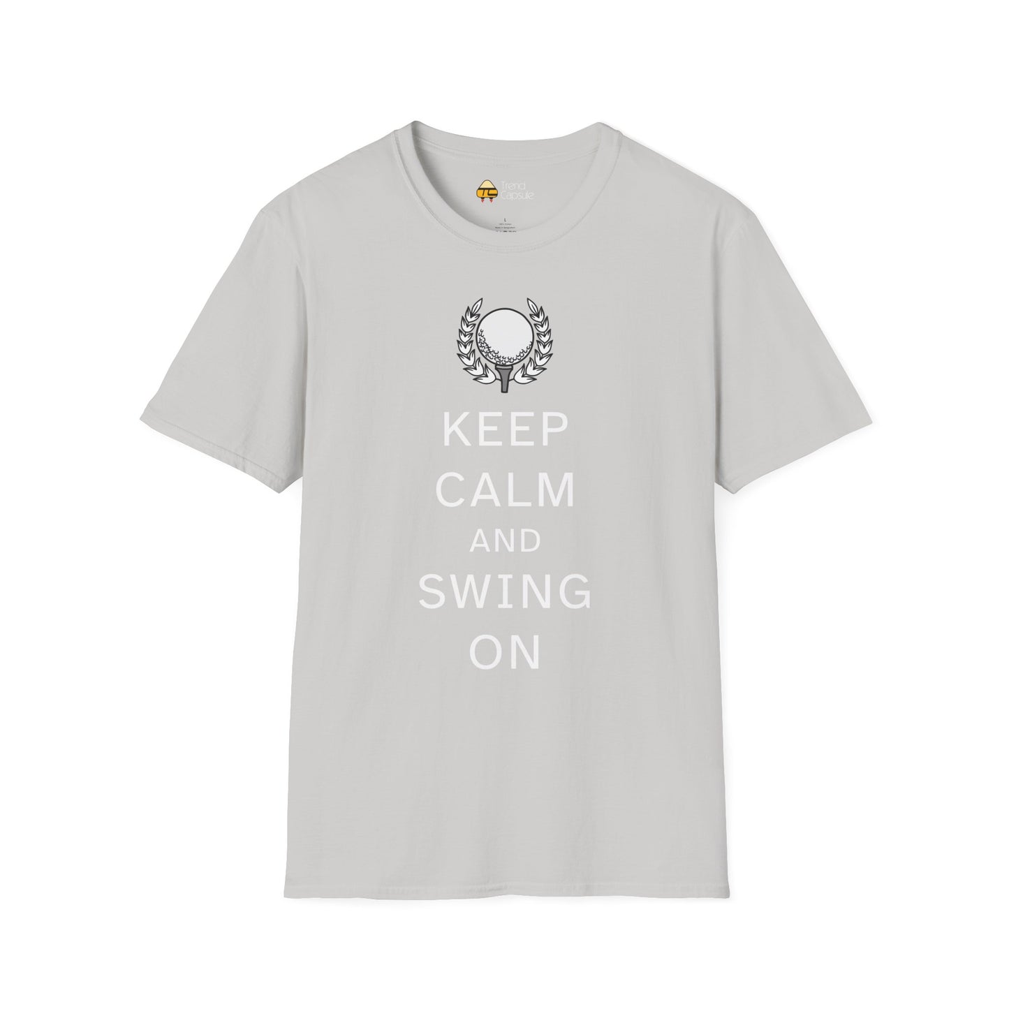 Keep Calm and Swing On Softstyle Golf T-Shirt