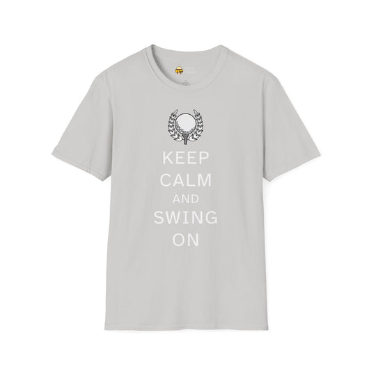 Keep Calm and Swing On Softstyle Golf T-Shirt