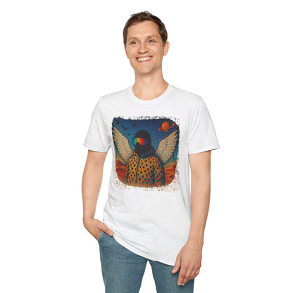 Desert Snowboarder Cosmic Spray-paint Softstyle T-Shirt