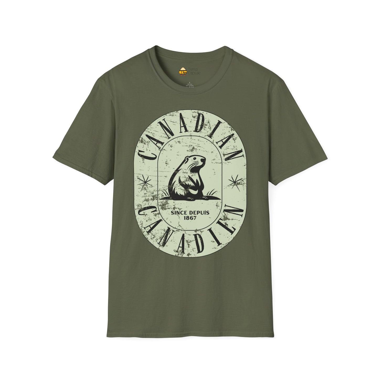 Vintage Canadian Beaver Softstyle T-Shirt