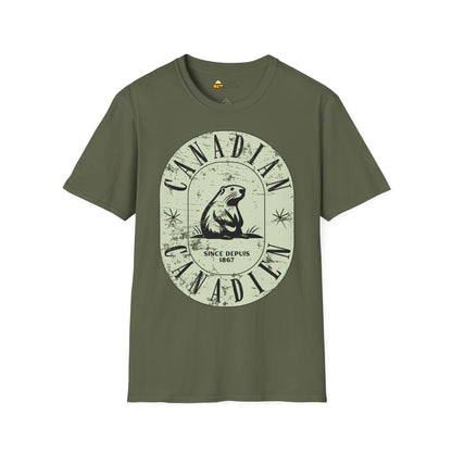 Vintage Canadian Beaver Softstyle T-Shirt