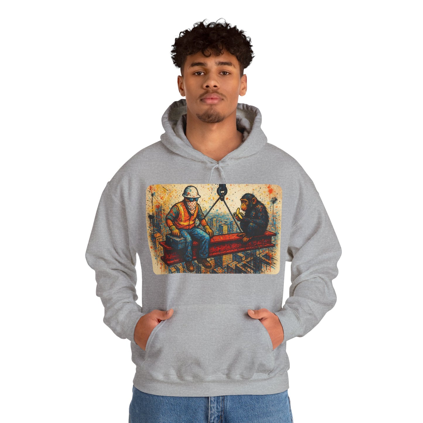 Urban Jungle Graffiti Heavy Hoodie