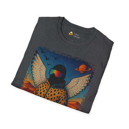 Desert Snowboarder Cosmic Spray-paint Softstyle T-Shirt