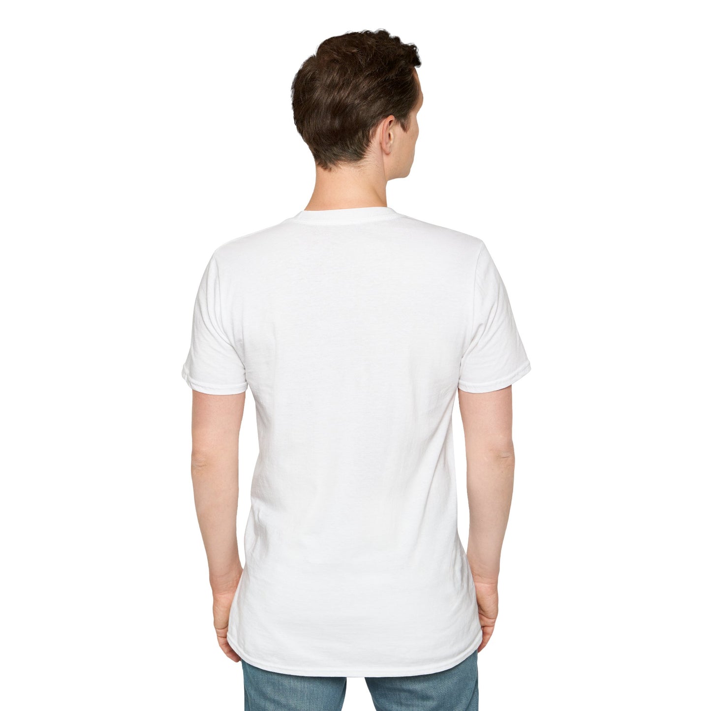 Biker Desert Road Spray-paint Softstyle T-Shirt