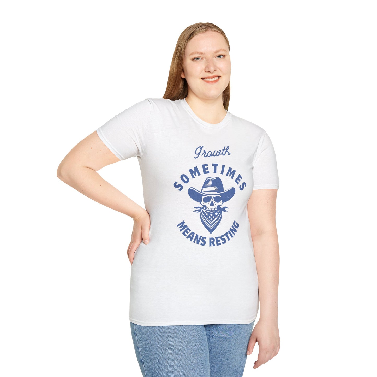 "Growth Sometimes Means Resting" Softstyle T-Shirt