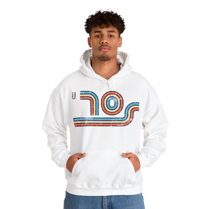 70s Distressed Retro Vibes Unisex Hoodie