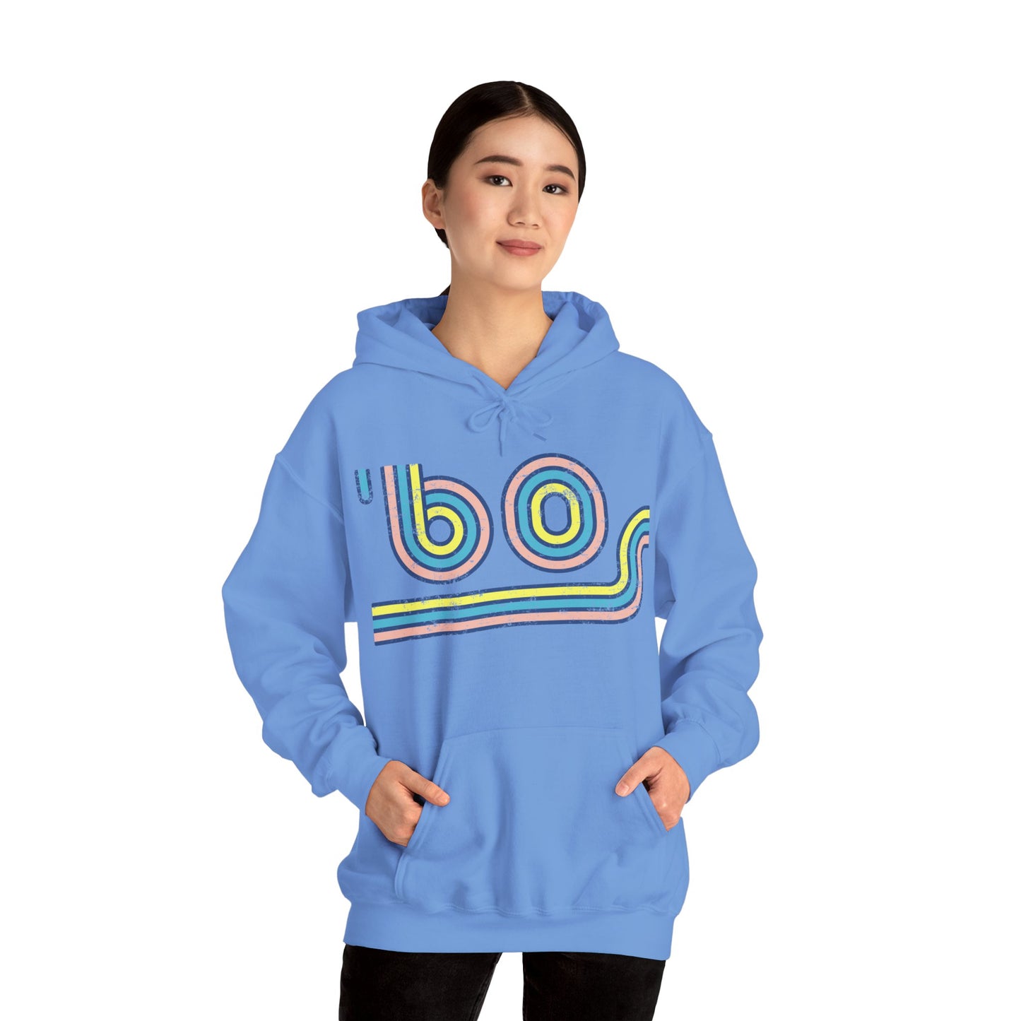 60s Distressed Retro Vibes Unisex Hoodie
