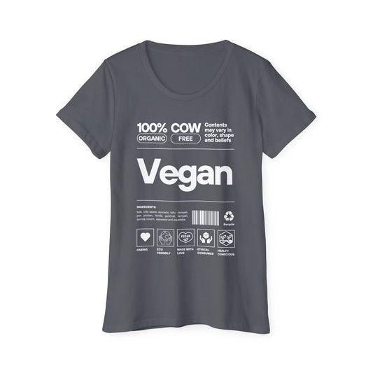 Women's Vegan 100% Organic T-Shirt