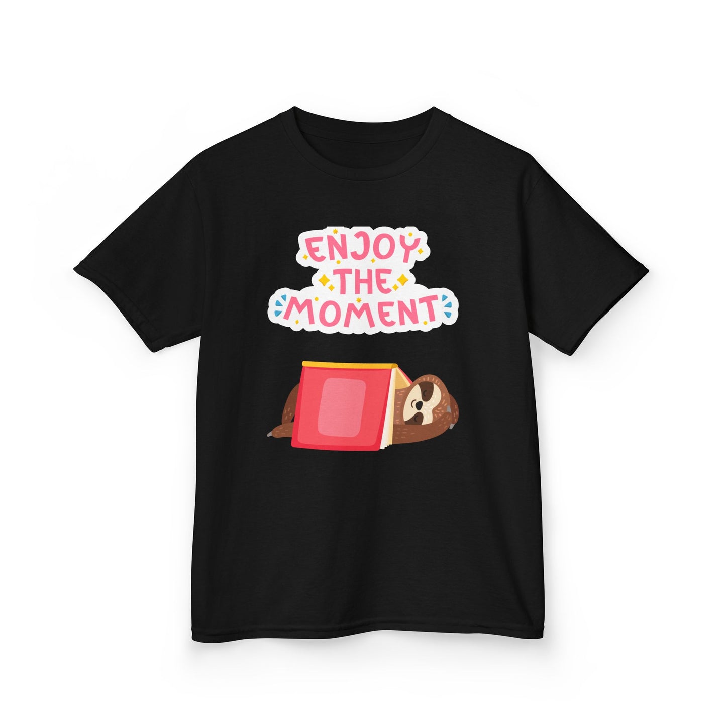 Youth's Enjoy the Moment Sloth Design T-Shirt
