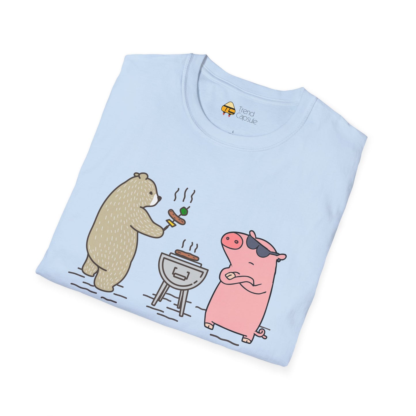 Funny BBQ Friends Softstyle T-Shirt