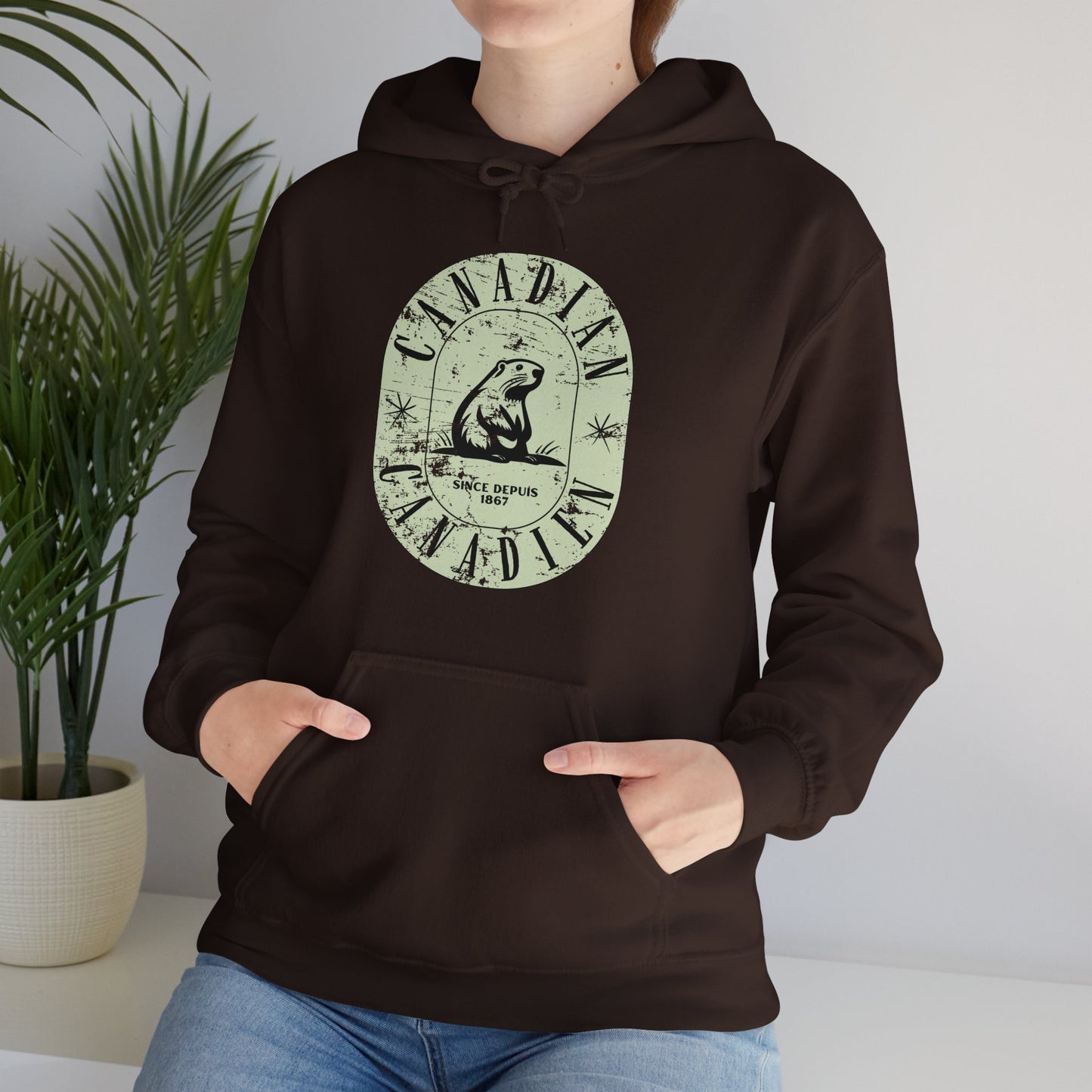 Vintage Canadian Beaver Heritage Hoodie