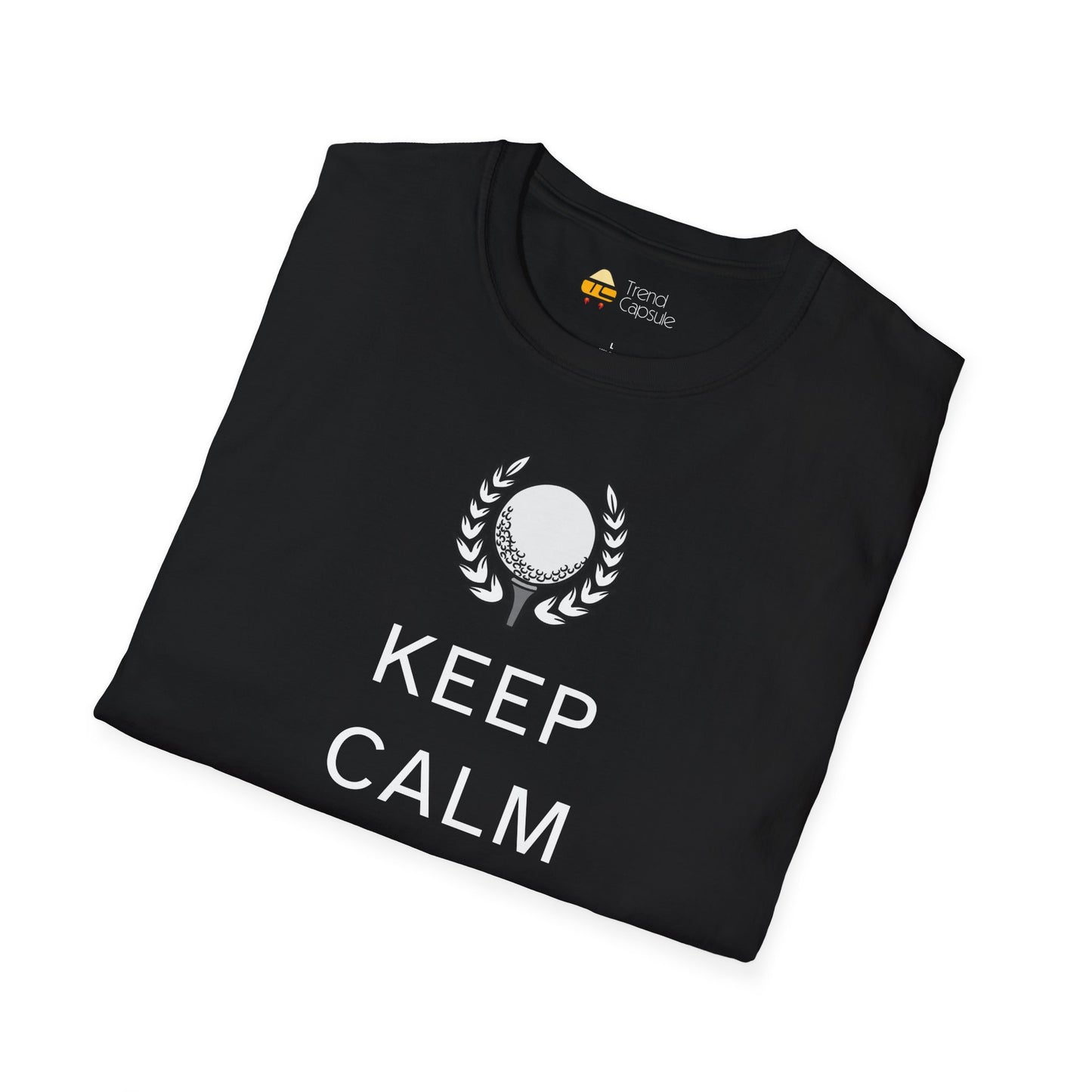 Keep Calm and Swing On Softstyle Golf T-Shirt