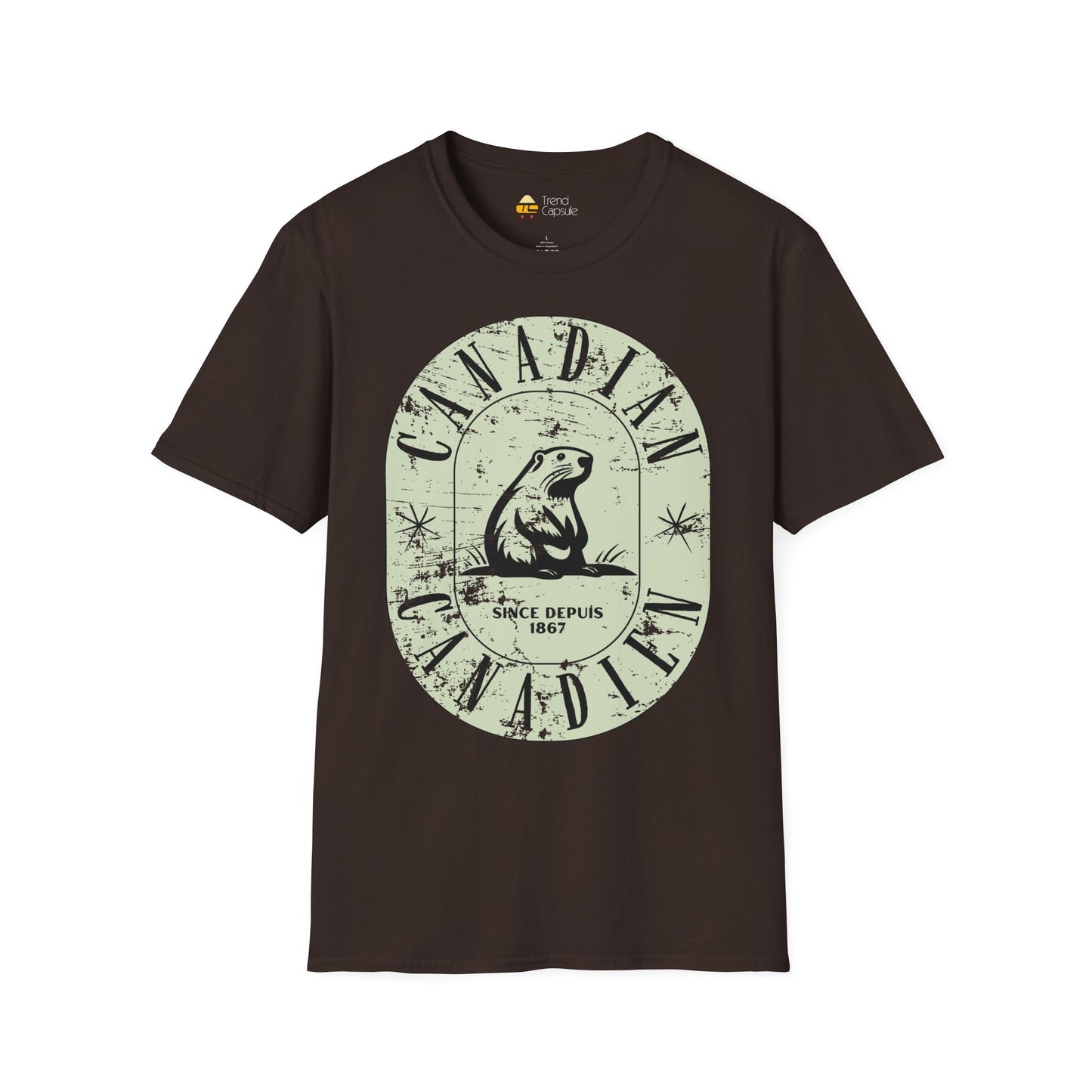 Vintage Canadian Beaver Softstyle T-Shirt