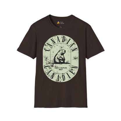 Vintage Canadian Beaver Softstyle T-Shirt