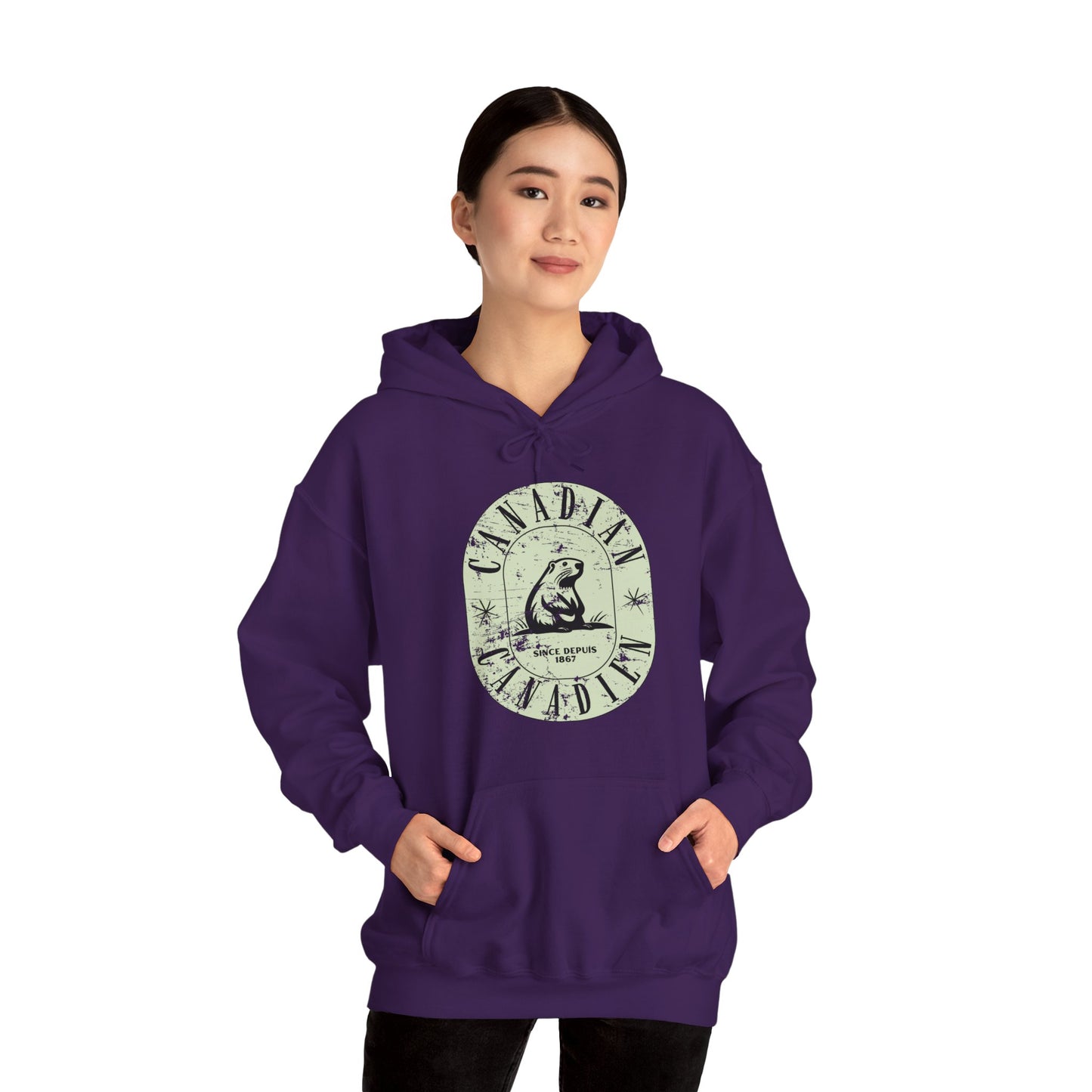 Vintage Canadian Beaver Heritage Hoodie