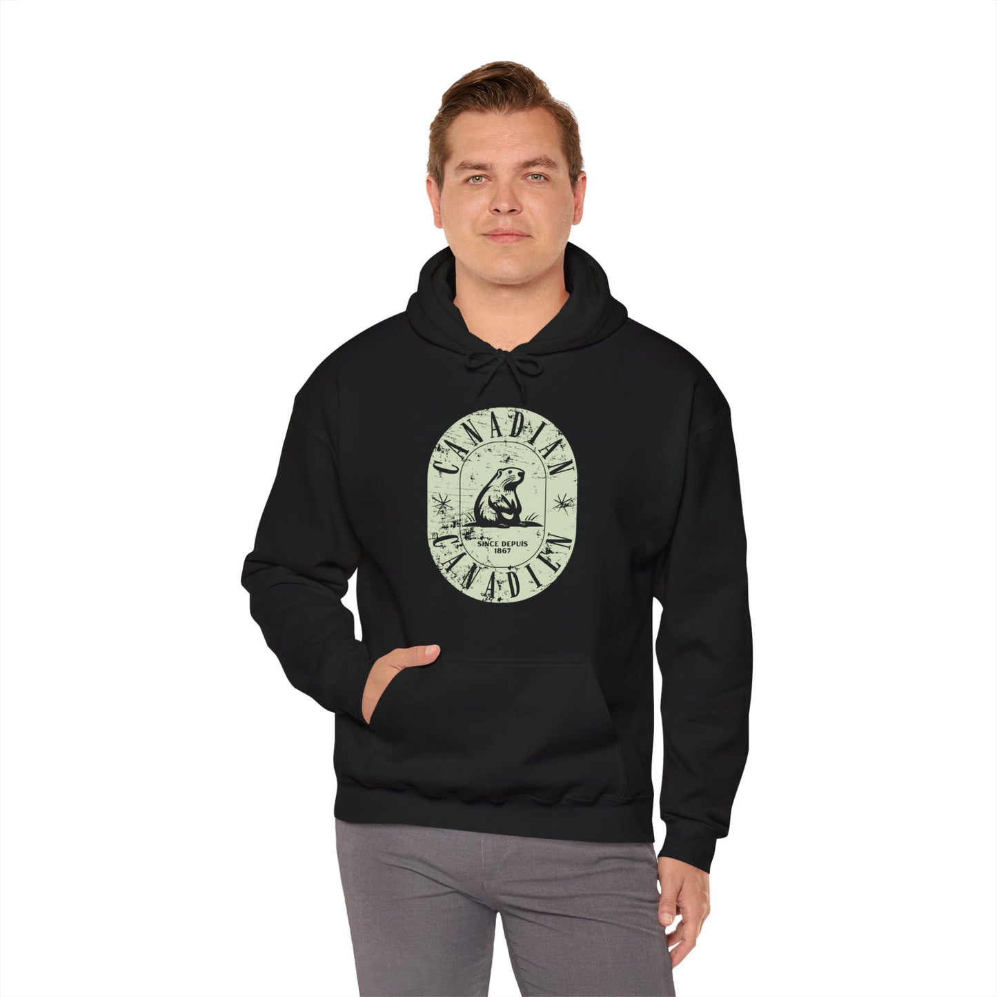 Vintage Canadian Beaver Heritage Hoodie