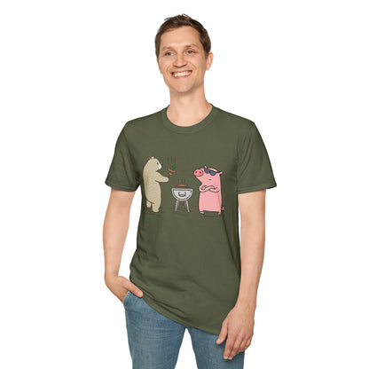 Funny BBQ Friends Softstyle T-Shirt