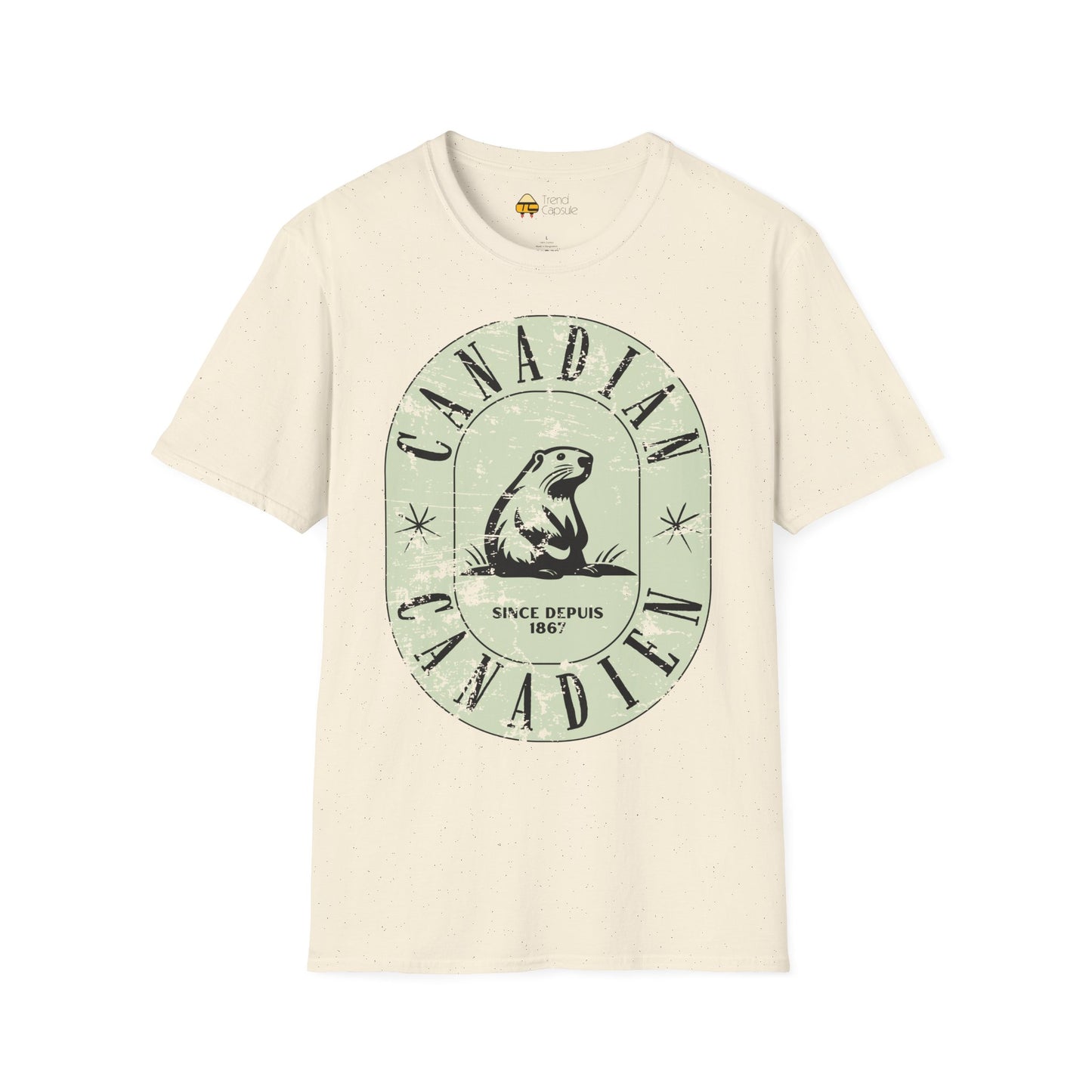 Vintage Canadian Beaver Softstyle T-Shirt