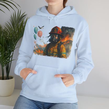 Women's Baby Gender Reveal Gone Wrong Firefighter Tribute Hoodie