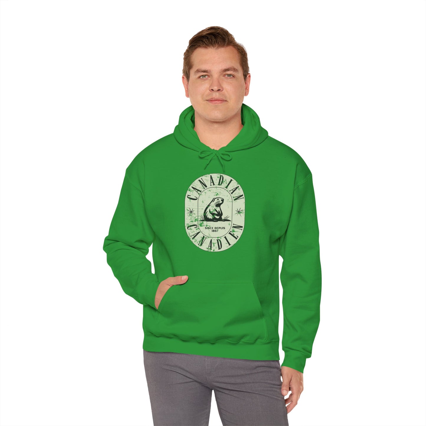 Vintage Canadian Beaver Heritage Hoodie