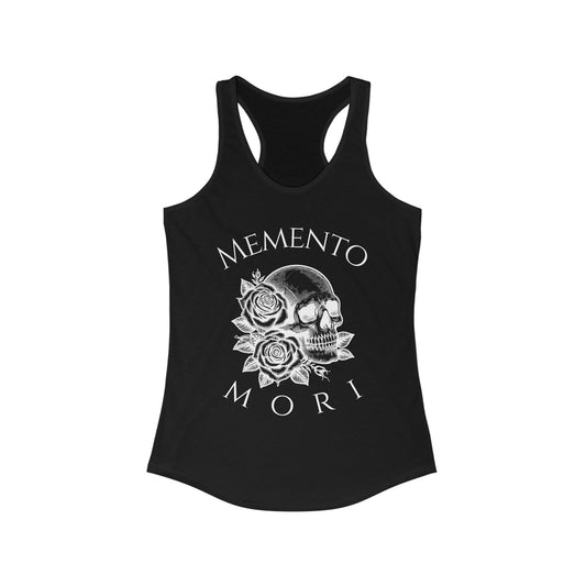 Women's Memento Mori (Remember You Must Die) Racerback Tank