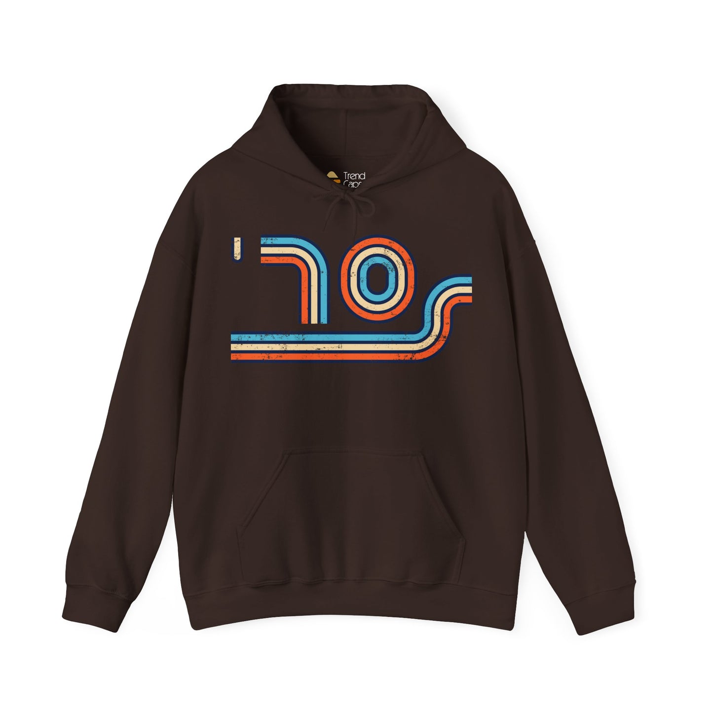 70s Distressed Retro Vibes Unisex Hoodie