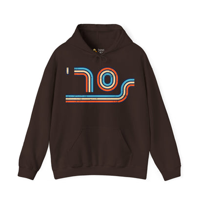 70s Distressed Retro Vibes Unisex Hoodie