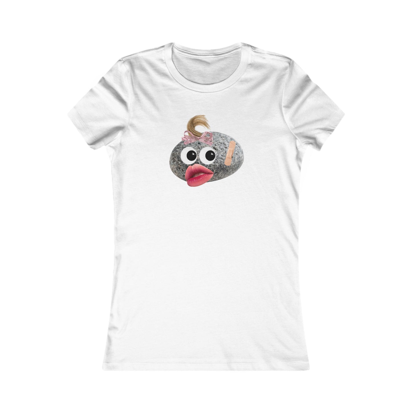Women's Pet Rock Photo Collage T-Shirt