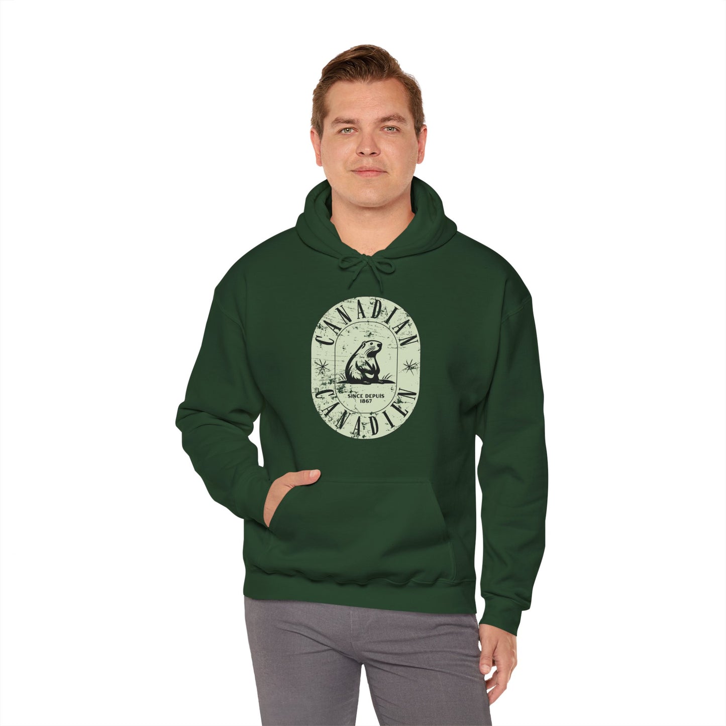 Vintage Canadian Beaver Heritage Hoodie