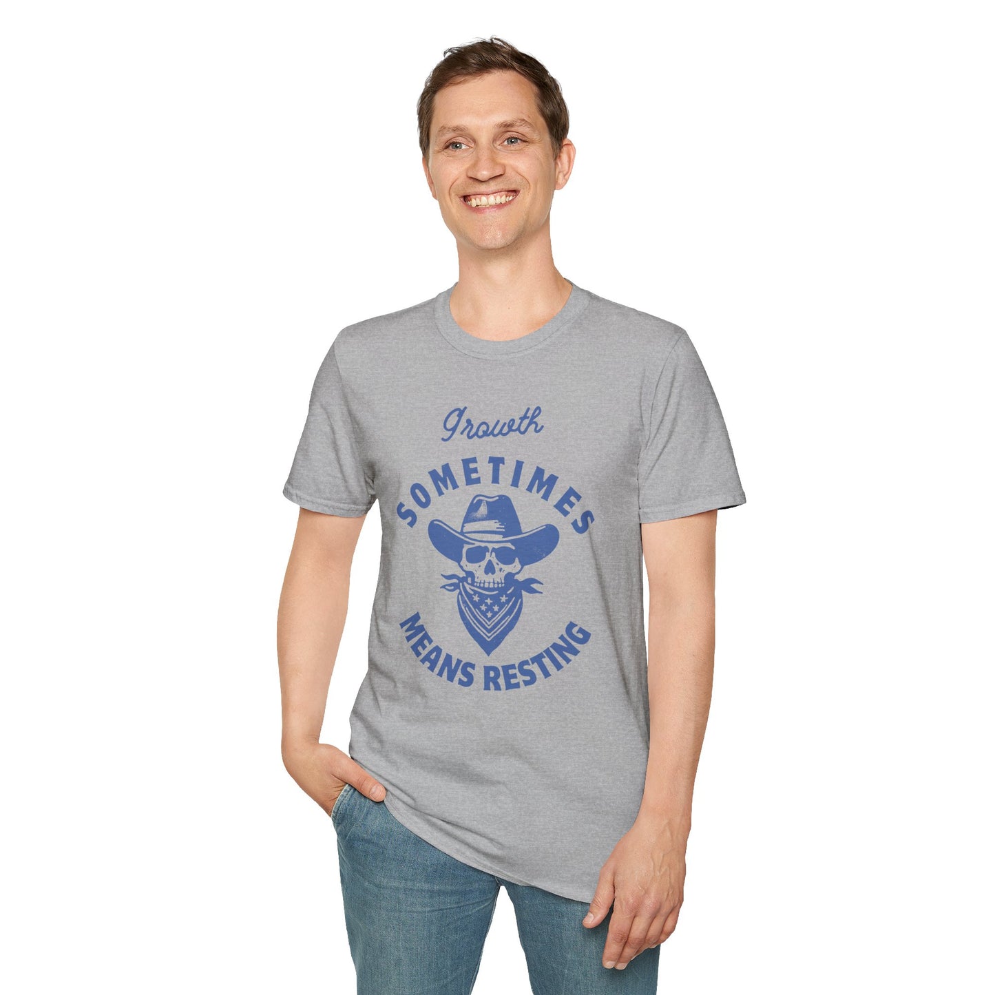 "Growth Sometimes Means Resting" Softstyle T-Shirt