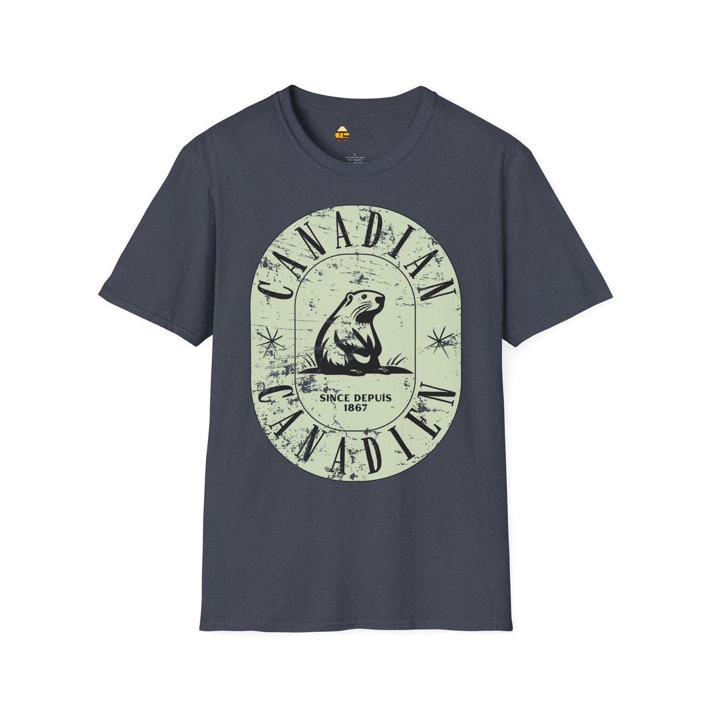 Vintage Canadian Beaver Softstyle T-Shirt