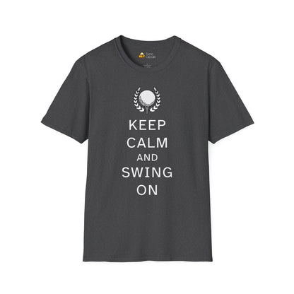 Keep Calm and Swing On Softstyle Golf T-Shirt